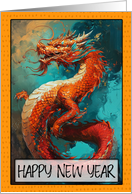 Happy New Year Chinese Dragon card