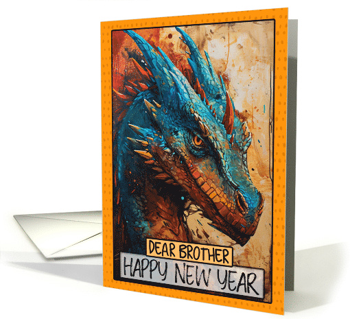 Brother Happy Chinese New Year Dragon card (1818466)