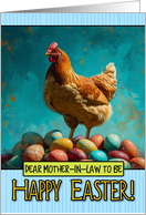Mother in Law to Be Easter Chicken and Eggs card
