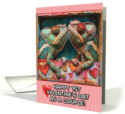 First Valentine's Day as Couple Chameleons card (1819620)
