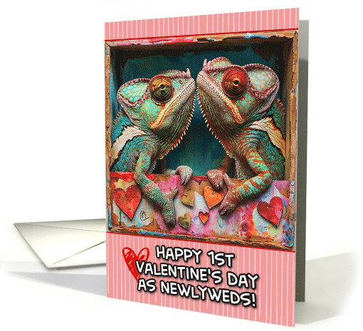 First Valentine's Day as Newlyweds Chameleons card (1819622)