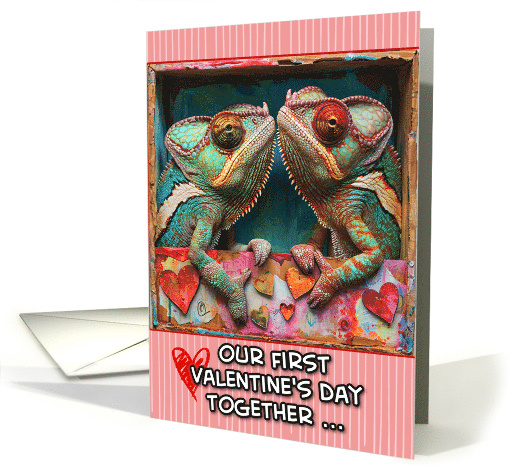Our First Valentine's Day as a Couple Chameleons card (1819658)