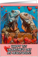 First Valentine’s Day as Newlyweds Iguanas card