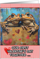 Our First Valentine’s Day as a Couple Toads card