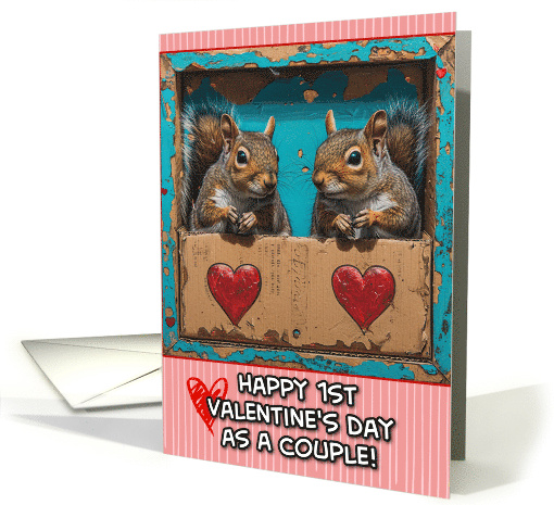 First Valentine's Day as a Couple Squirrels card (1820148)