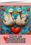 First Valentine’s Day as a Newlywed Couple Ducks card