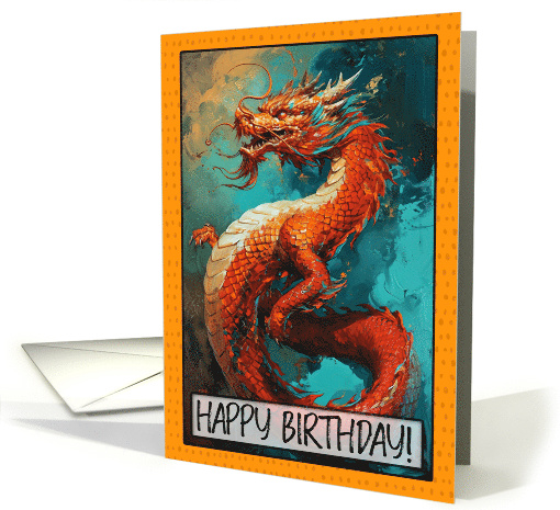 Happy Birthday Chinese Zodiak Year of the Dragon card (1822624)