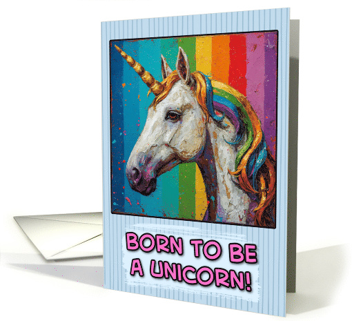 Happy Birthday Rainbow Unicorn card (1823322)