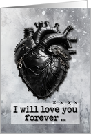 Dark Goth Heart card