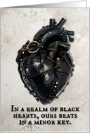 Dark Goth Heart card