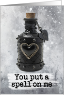 Love Spell Dark Goth Potion Bottle card