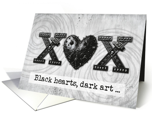 XOX Love and Kisses Goth Style card (1825042)