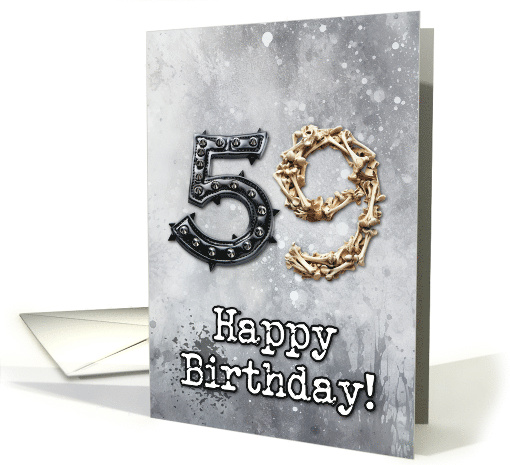 59 Years Old Happy Birthday Goth Style card (1825178)