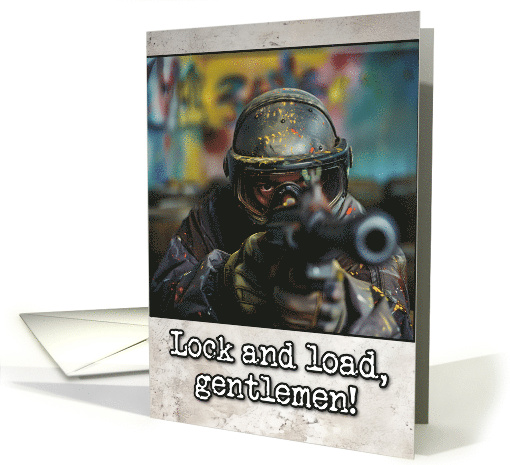 Bachelor Party Paintball Invite card (1826126)