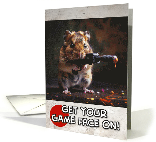 Bachelor Party Paintball Invite Hamster card (1826132)