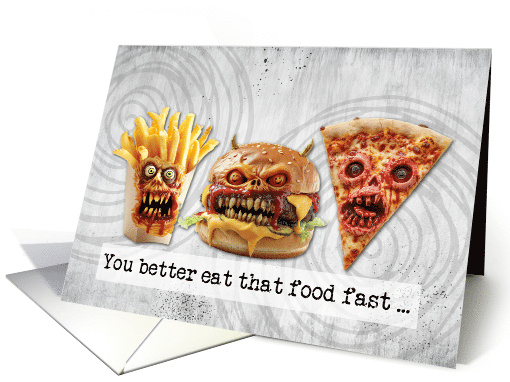 Halloween Zombie Fast Food card (1826218)