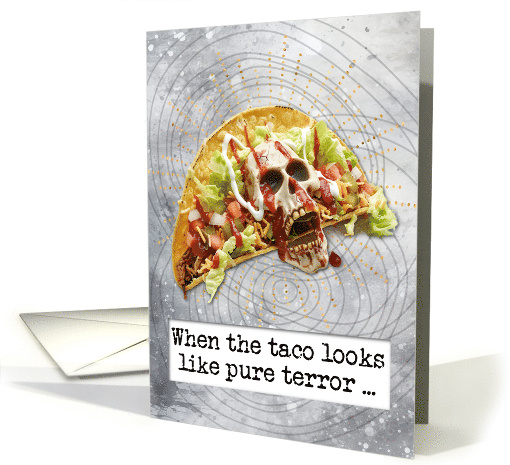 Halloween Zombie Taco card (1826224)