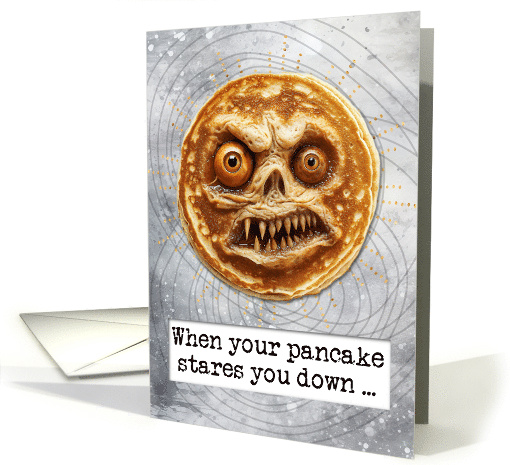 Halloween Zombie Pancake card (1826234)