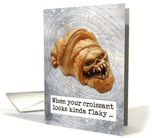 Halloween Zombie Croissant card (1826254)