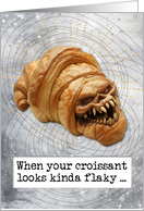 Halloween Zombie Croissant card