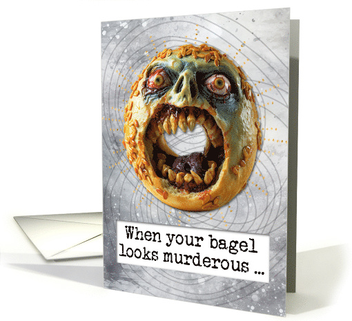 Halloween Zombie Bagel card (1826264)
