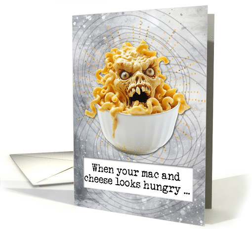 Halloween Zombie Mac and Cheese card (1826270)
