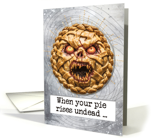 Halloween Zombie Apple Pie card (1826274)