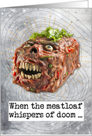 Halloween Zombie Meatloaf card