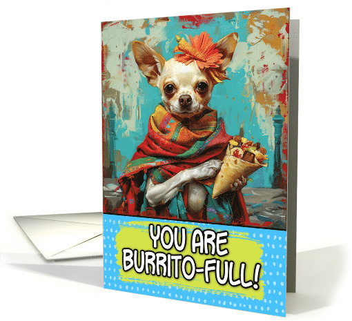 Cinco de Mayo Chihuahua with Burrito card (1826424)