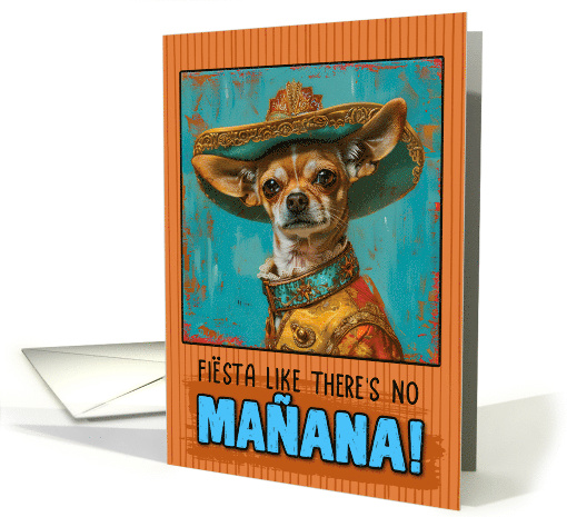 Cinco de Mayo Chihuahua with Sombrero card (1826432)