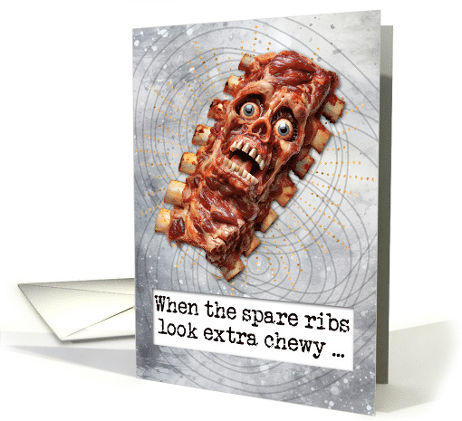 Halloween Zombie Spare Ribs card (1827012)