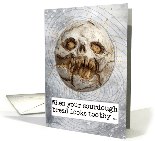 Halloween Zombie Sourdough Bread card (1827014)