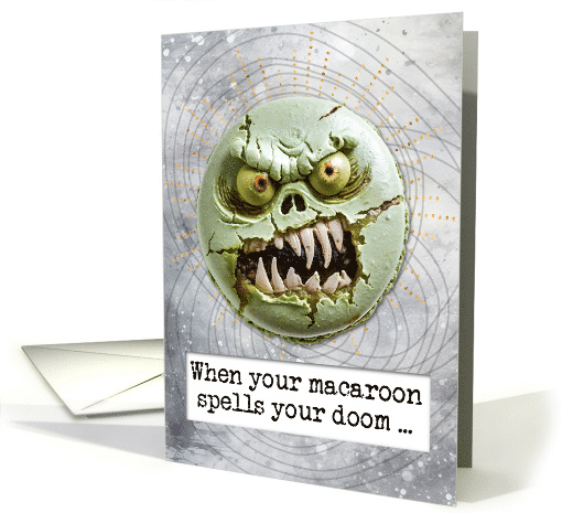 Halloween Zombie Macaroon card (1827018)