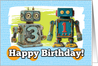 31 Years Old Happy Birthday Robots card