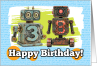 38 Years Old Happy Birthday Robots card