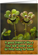 St. Patrick’s Day Four Leaf Clover Friendship card