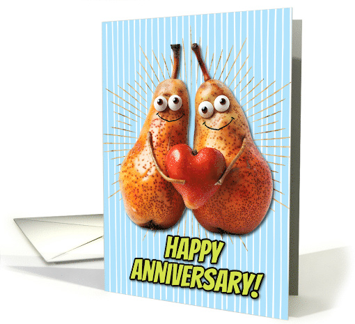 Wedding Anniversary Pair of Pears card (1828388)