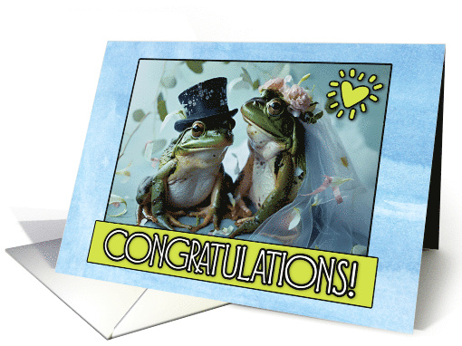 Wedding Congrats Frog Pair card (1828996)