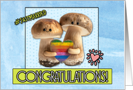 Congratulations LGBTQIA Wedding Congrats Mushrooms card