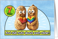 7 Years Wedding Anniversary Congrats LGBTQIA Peanuts card