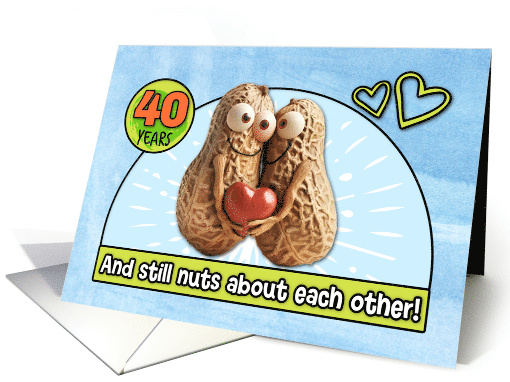 40 Years Wedding Anniversary Congrats Peanuts card (1829708)