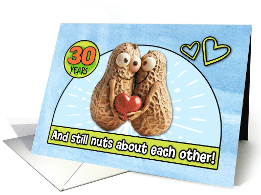 30 Years Wedding Anniversary Congrats Peanuts card (1829728)