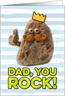 Dad Father’s Day Rock card