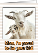 Mother’s Day Goat and Kid card