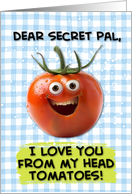 Secret Pal Love You Tomato card