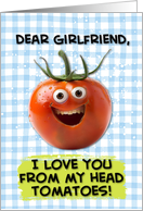 Girlfriend Love You Tomato card