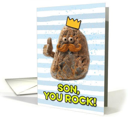 Son Father's Day Rock card (1830084)