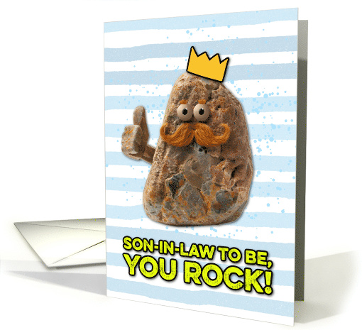 Son in Law to Be Father's Day Rock card (1830092)