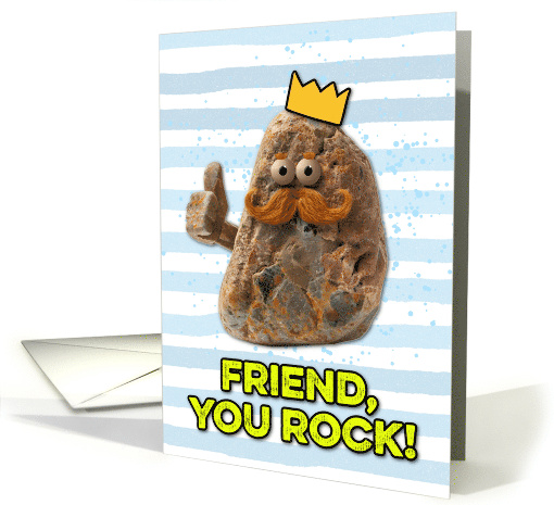 Friend Father's Day Rock card (1830126)