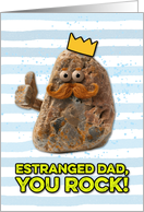 Estranged Dad Father’s Day Rock card